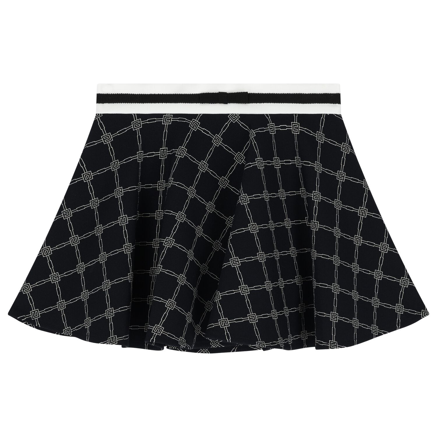 Girls Navy Blue Logo Skirt, 1, hi-res