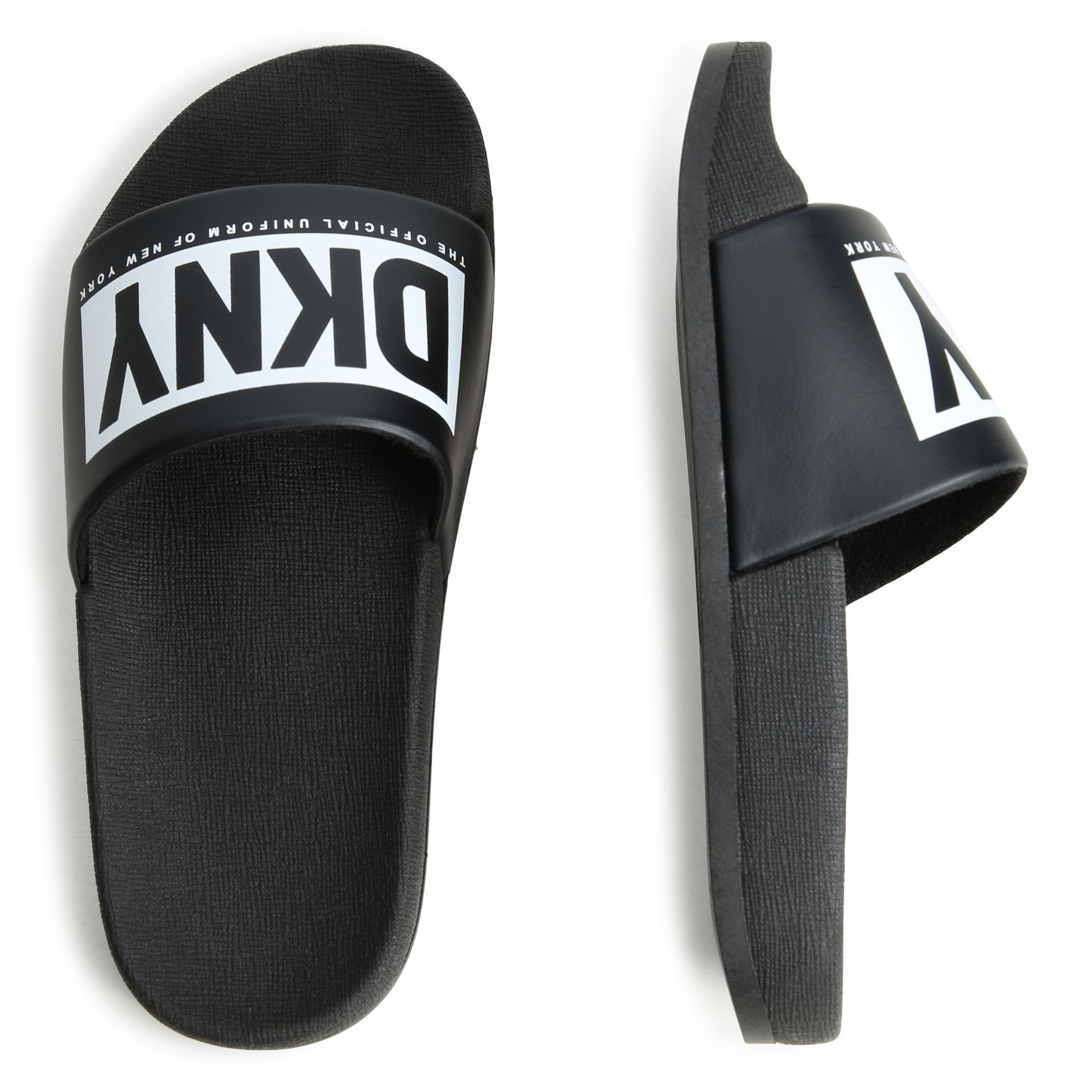 Black dkny sliders new arrivals