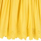 Girls Yellow Broderie Anglaise Skirt, 1, hi-res