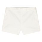 Baby Girls Navy Blue & White Striped Shorts Set, 1, hi-res