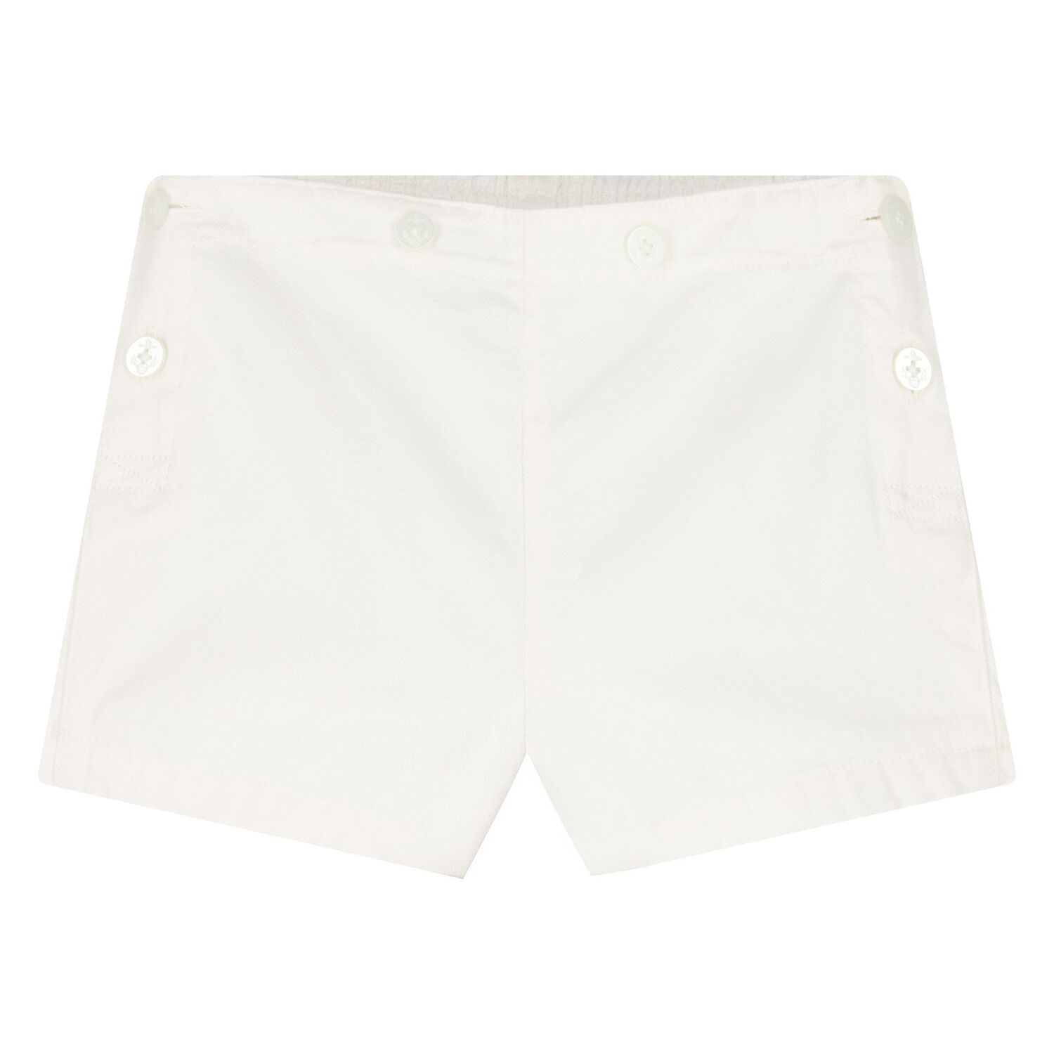 Baby Girls Navy Blue & White Striped Shorts Set, 1, hi-res