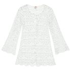 Girls White Lace Tunic, 1, hi-res