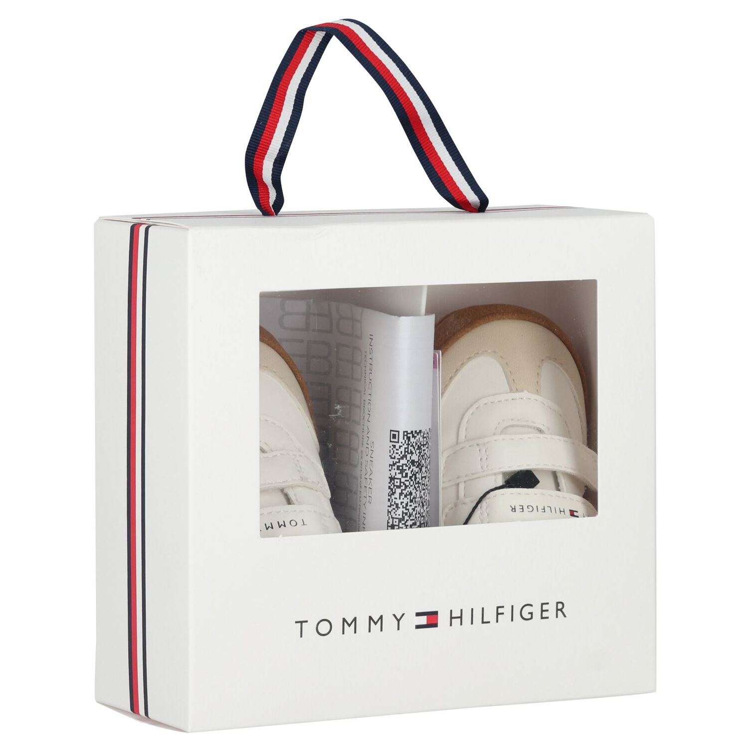 Baby Boys White Logo Pre Walker Shoes, 1, hi-res