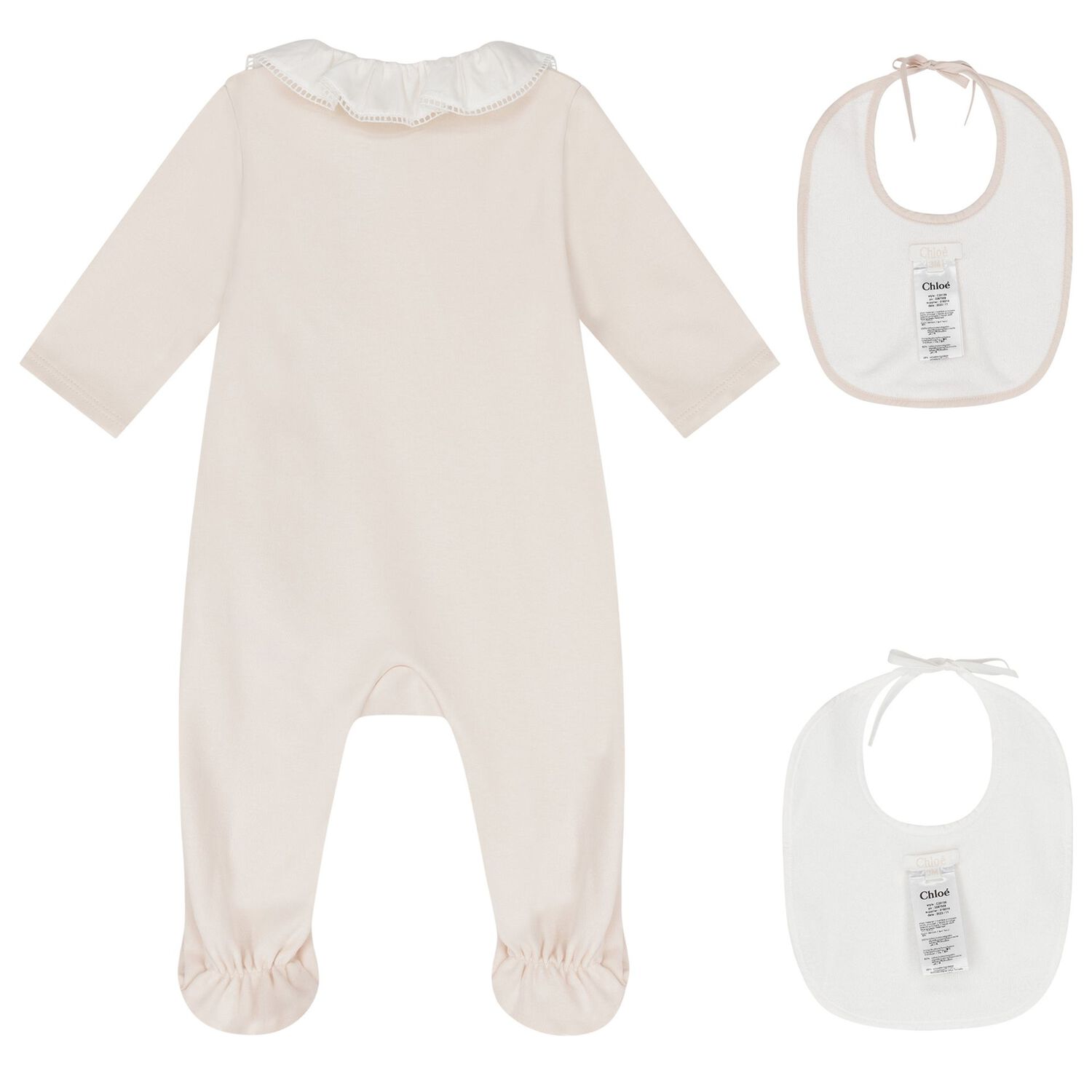Baby Girls Pink Logo Babygrow Gift Set, 2, hi-res image number null