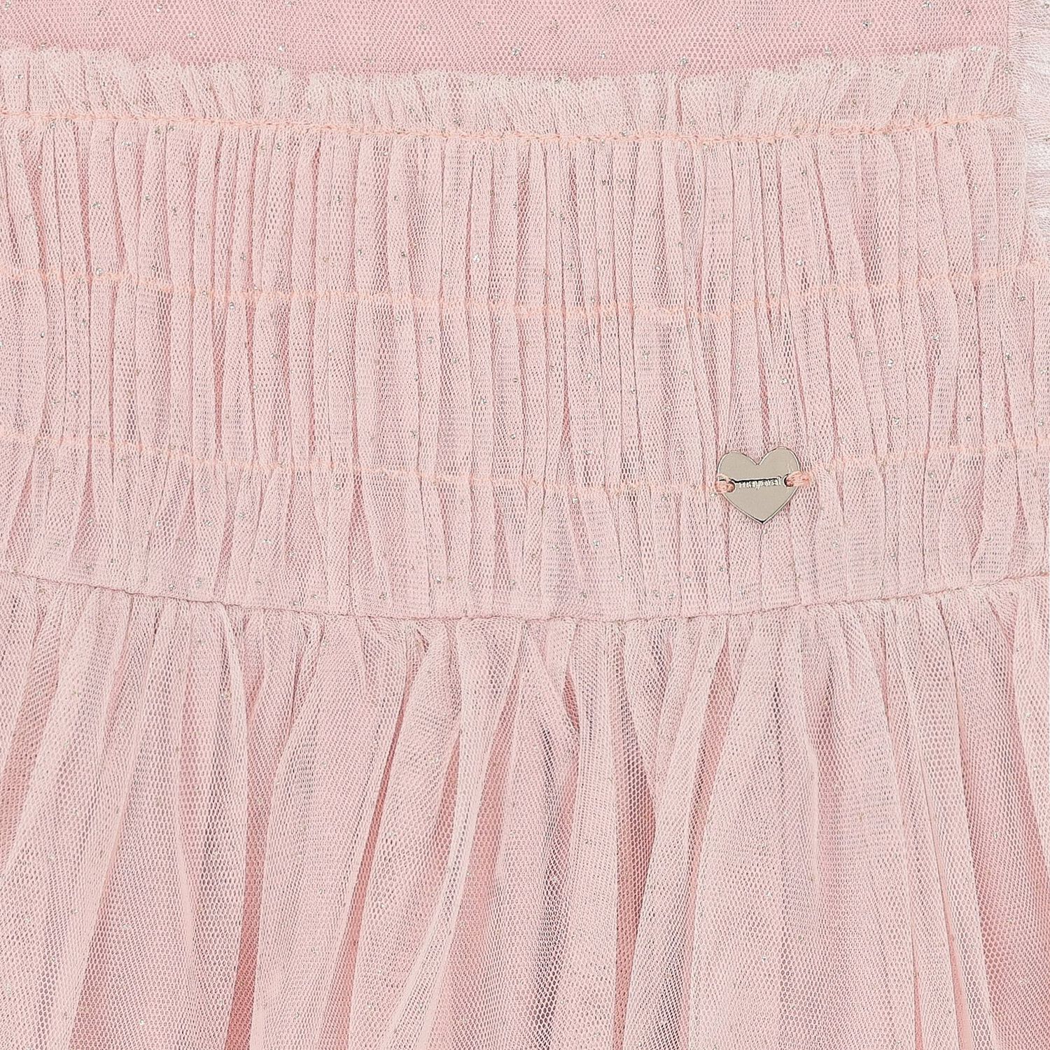 طقم فستان بنات من التول باللون الوردى, 1, hi-res image number null