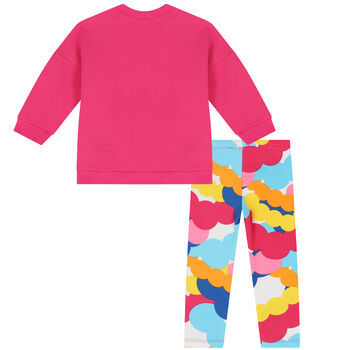 Girls Pink Leggings Set