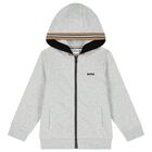 Boys Grey Logo Tracksuit, 3, hi-res