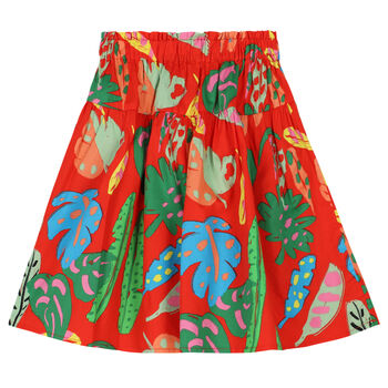 Girls Red Leaves Skirt