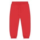 Younger Red Teddy Bear Logo Tracksuit, 4, hi-res