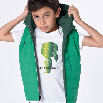 Boys White Logo T-Shirt