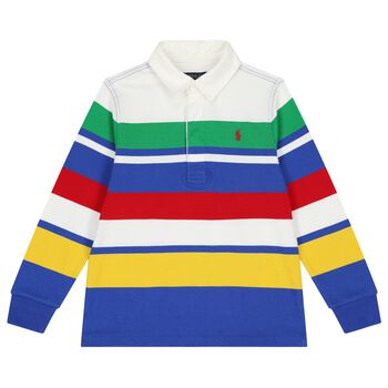 Ralph Lauren Boys Multi-Coloured Logo Polo Shirt, 1 Boys Multi-Coloured Logo Polo Shirt