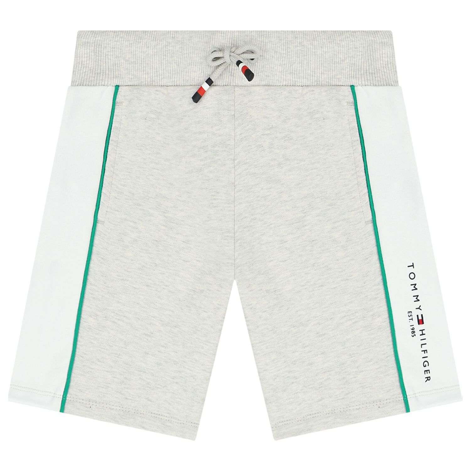 طقم شورت أولاد بالشعار باللون الأخضر والرمادى, 2, hi-res image number null