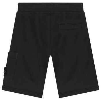 Boys Black Logo Shorts