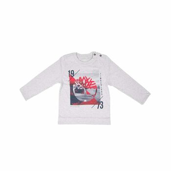 Baby Boys Grey Logo Top