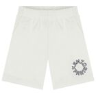 White Logo Shorts, 1, hi-res