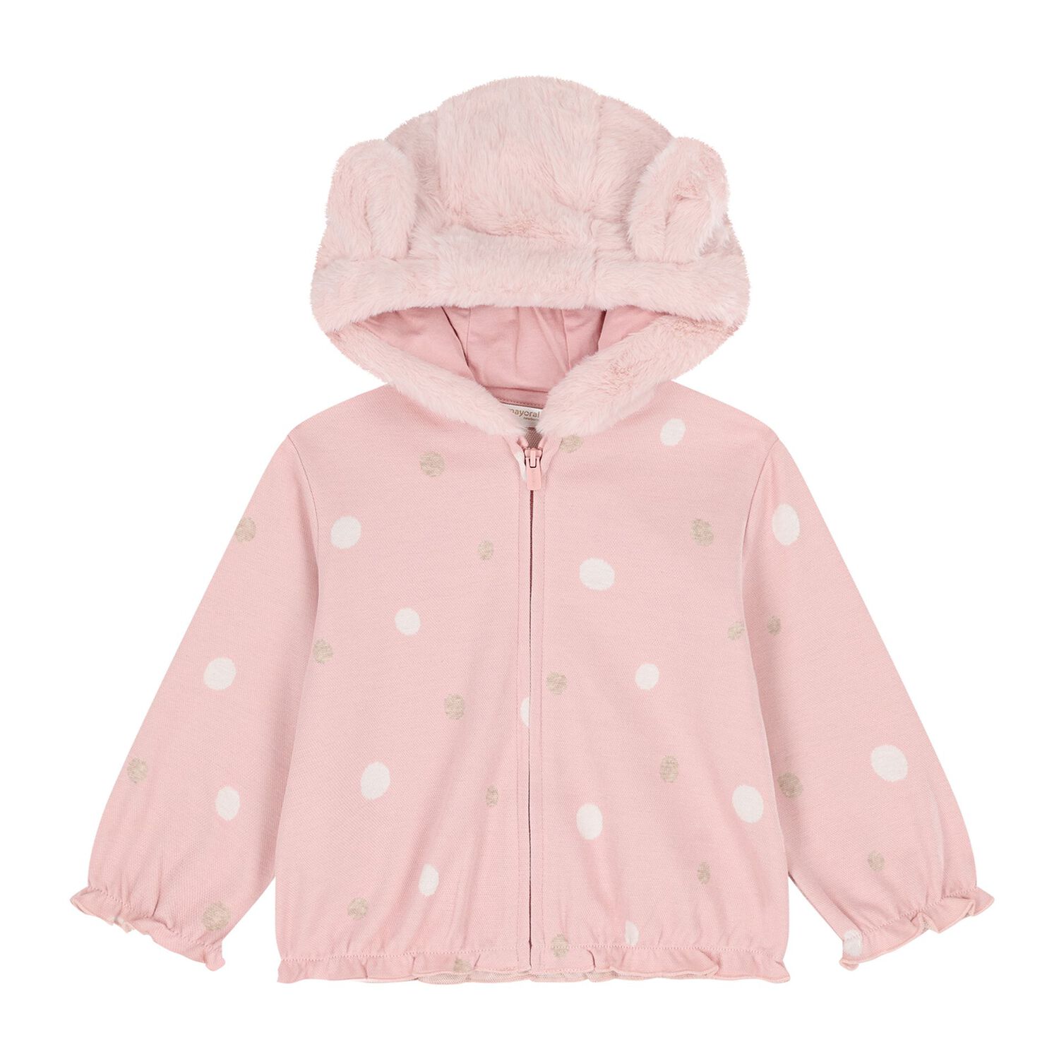 Baby Girls Pink & Ivory Bunny Tracksuit ( 3 Piece ), 1, hi-res