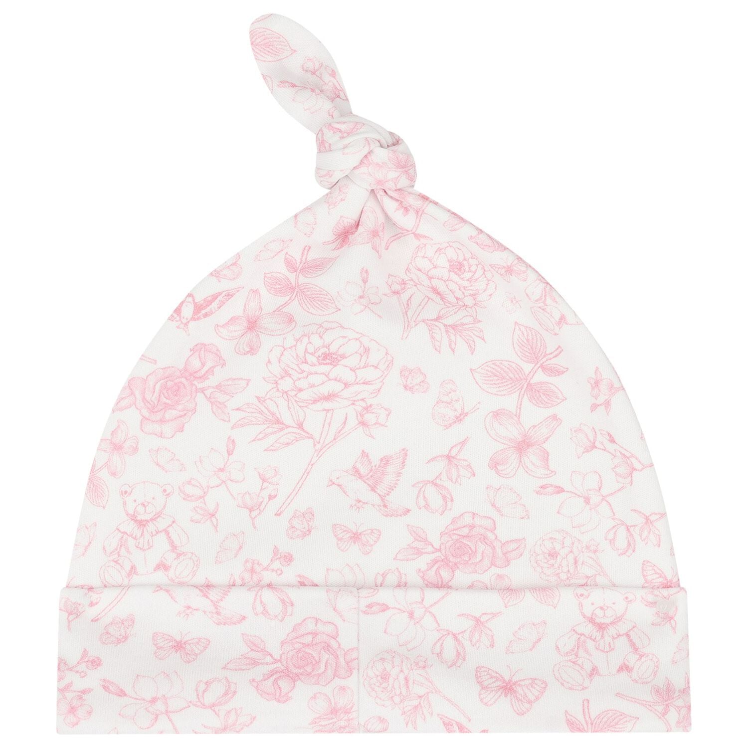 Baby Girls White & Pink Floral Babygrow Gift Set, 1, hi-res