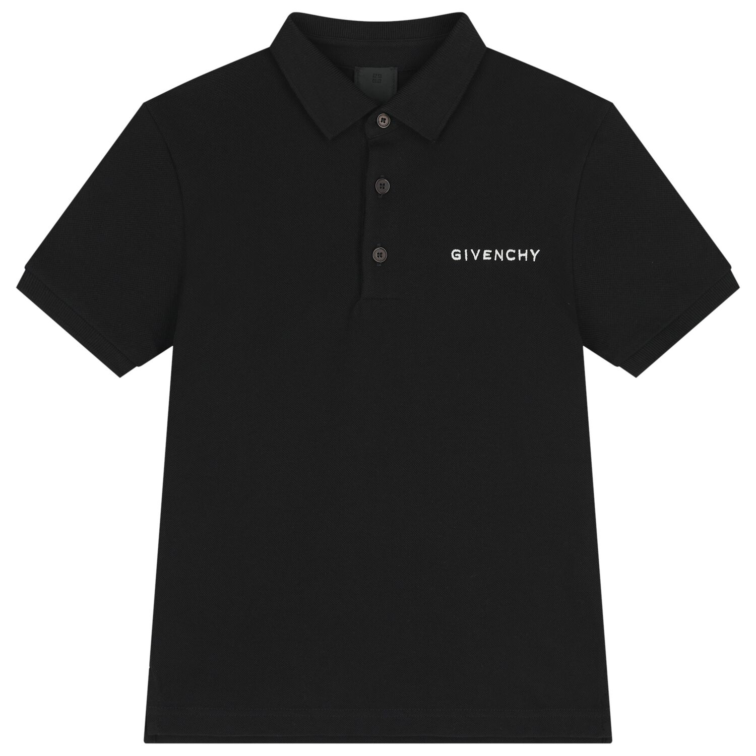 Boys Black logo Polo Shirt, 1, hi-res