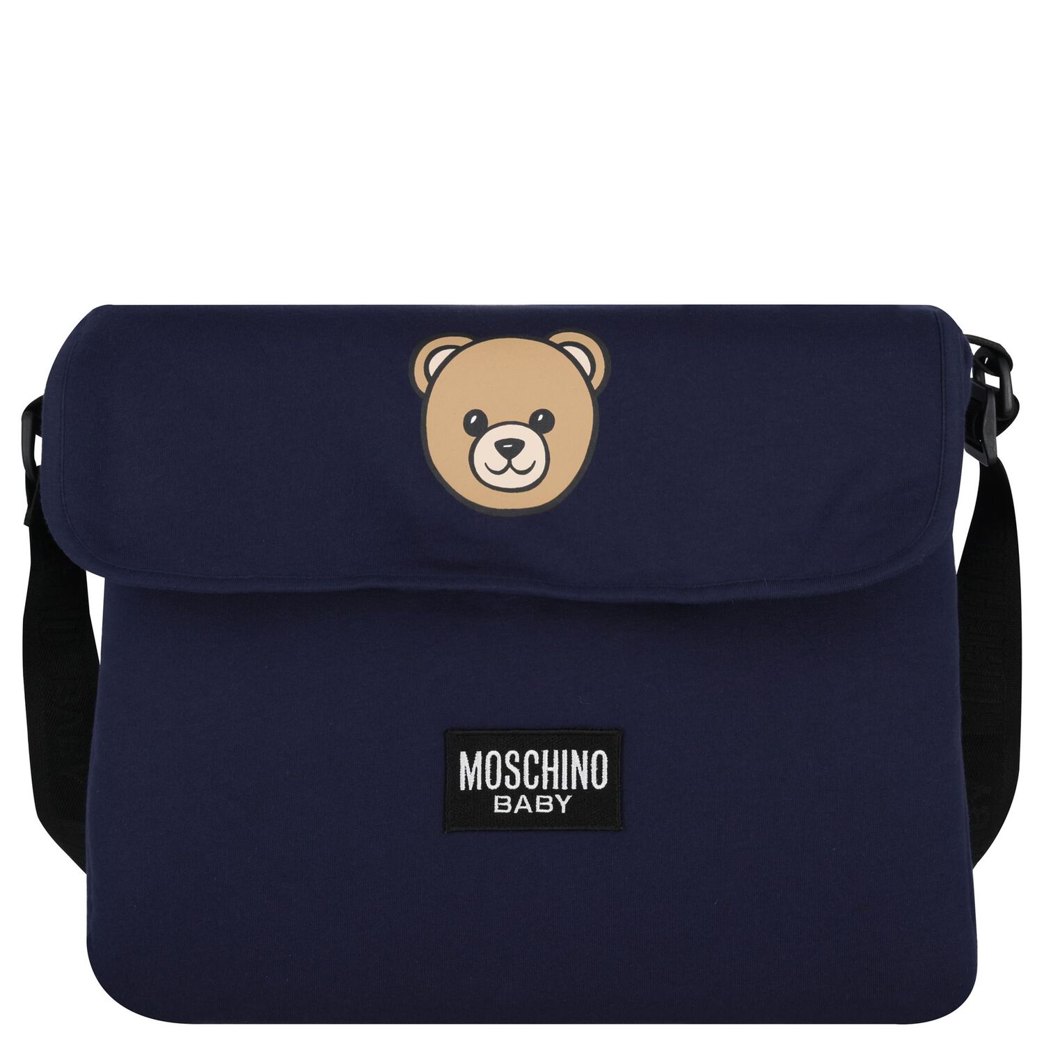 Navy Blue Teddy Bear Baby Changing Bag, 1, hi-res