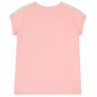 Girls Pink Logo T-shirt, 3, hi-res