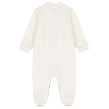 Baby Girls Ivory Heart Babygrow