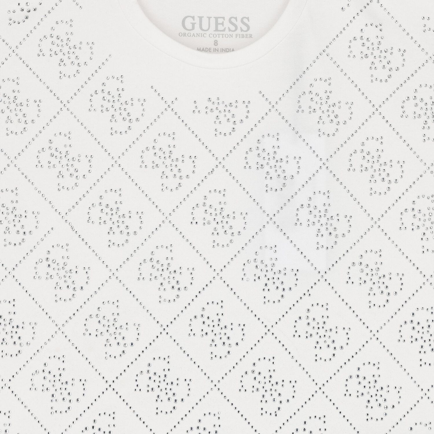 Girls White Logo T-Shirt, 1, hi-res