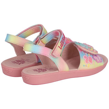 Girls Multi-Colored Butterfly Sandals