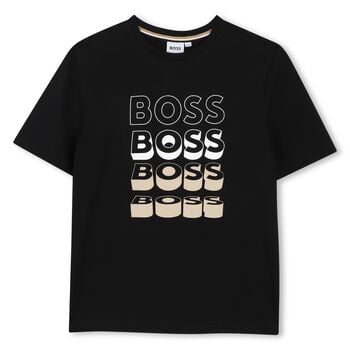 Boys Black Logo T-Shirt