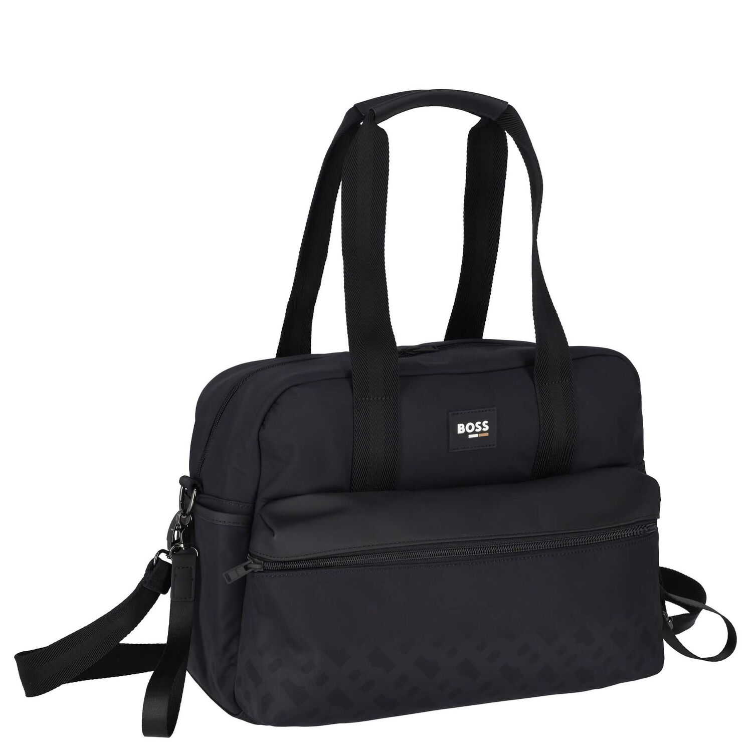 Black Logo Baby Changing Bag, 1, hi-res