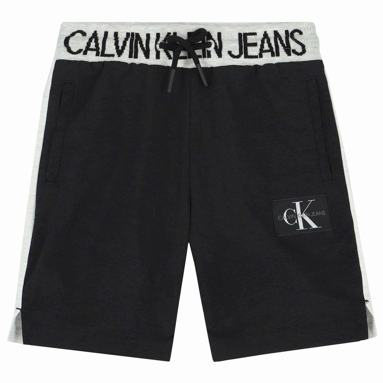 Boys Black & Grey Logo Shorts, 1, hi-res image number null