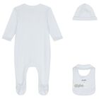 Baby Boys Blue Tiger Babygrow Gift Set, 1, hi-res