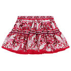 Girls Pink & Ivory Majolica Skirt, 1, hi-res
