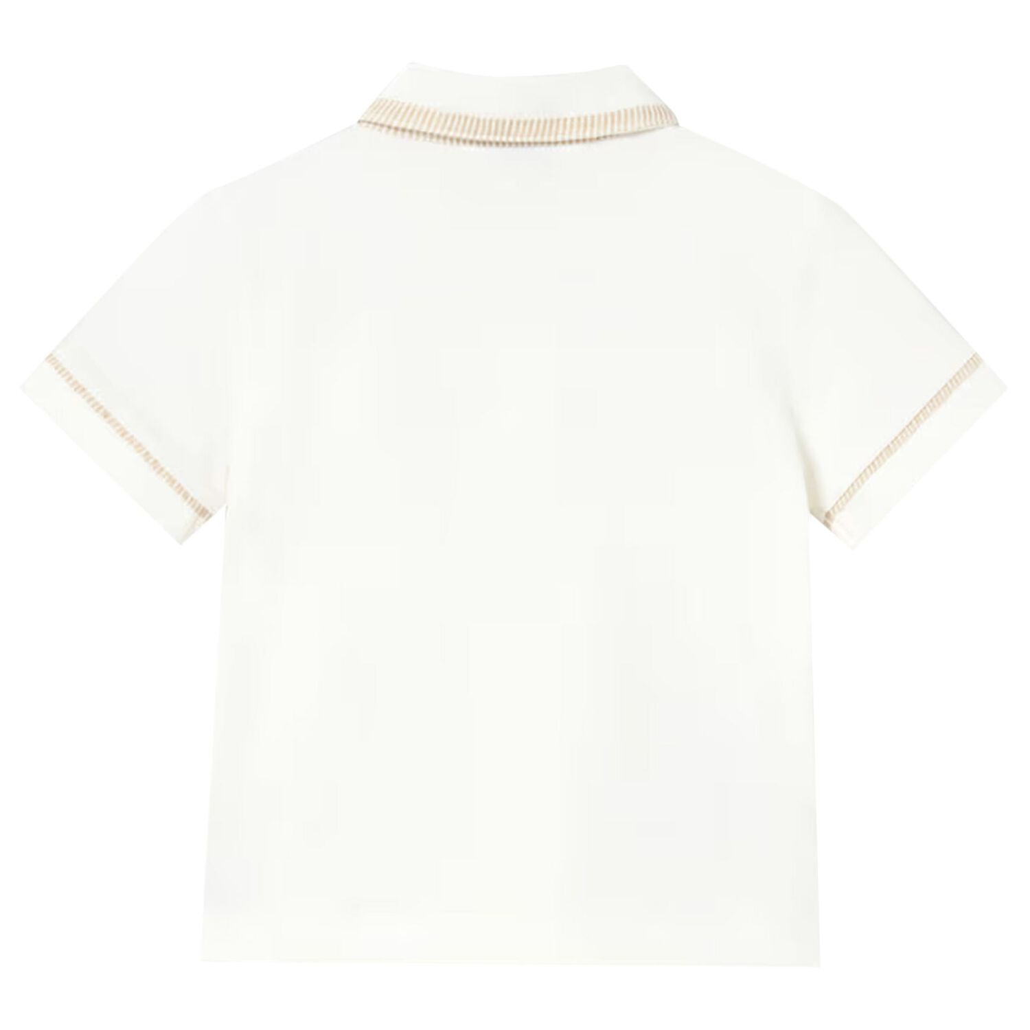 Younger Boys Ivory Boat Polo Shirt, 2, hi-res