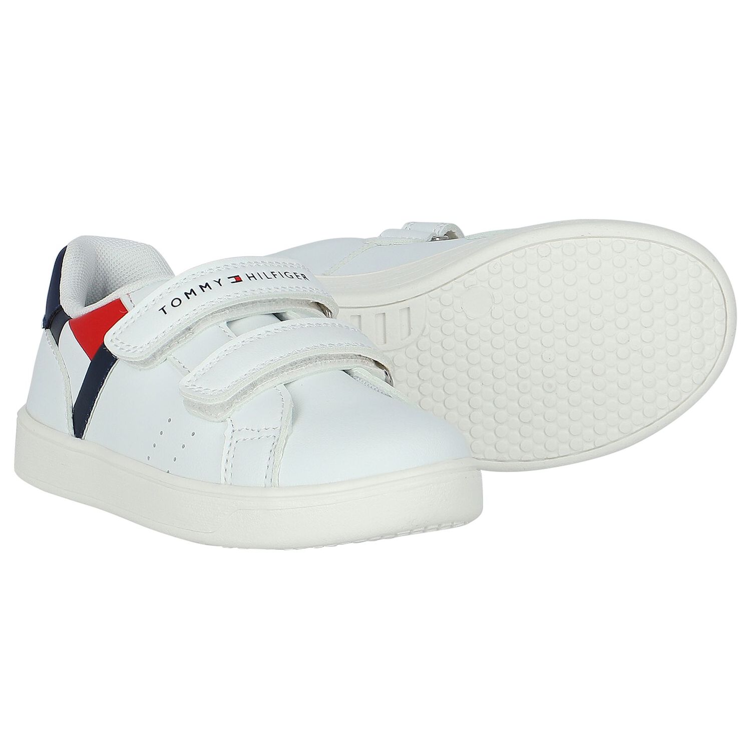 Boys White Logo Trainers, 1, hi-res image number null