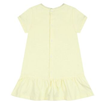 Younger Girls Yellow Bag Logo Dress