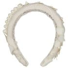 Girls Ivory Pearl Headband, 1, hi-res