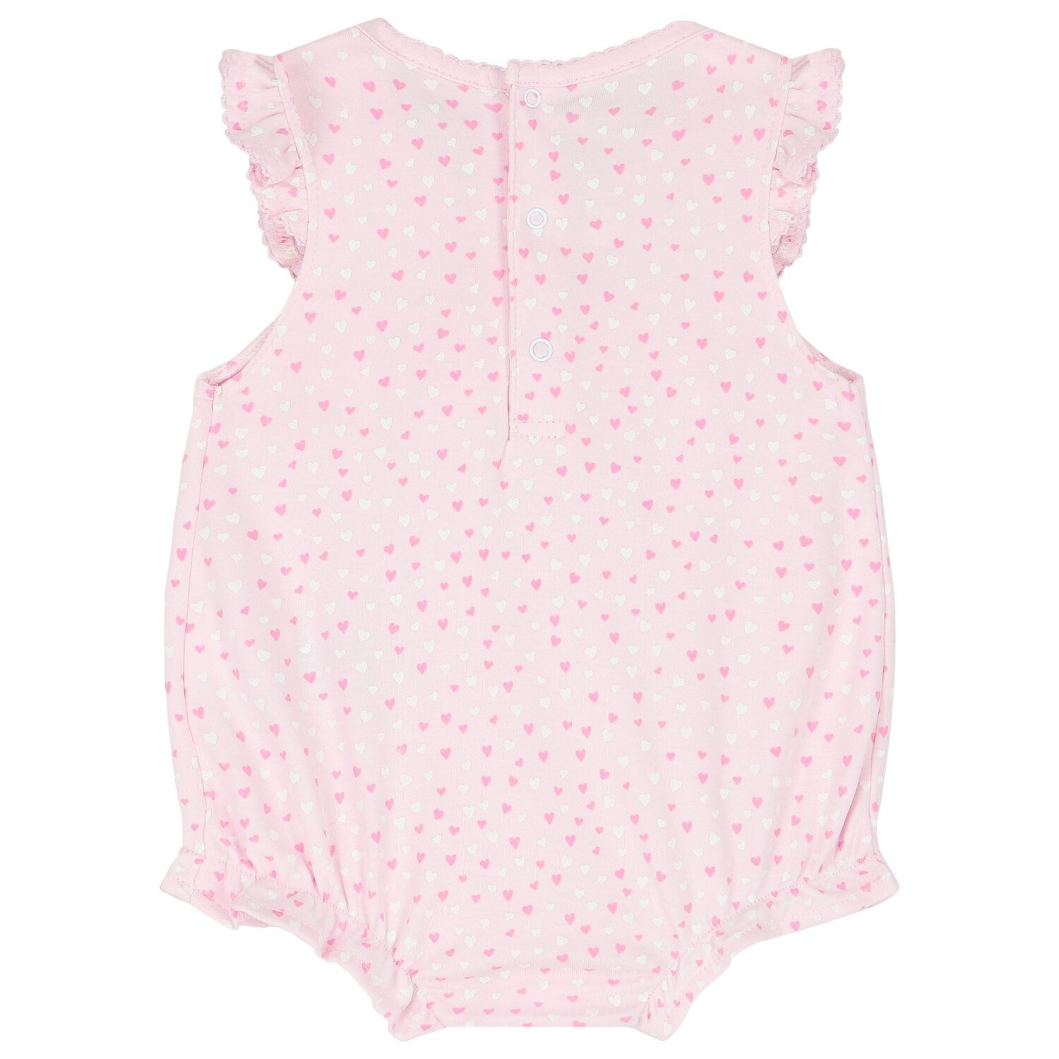 Baby Girls Pink Hearts Bodysuit, 1, hi-res image number null