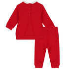Baby Girls Red Tracksuit, 1, hi-res