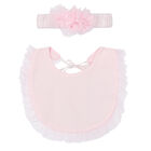 Baby Girls Pink Embellished Babygrow Set, 1, hi-res