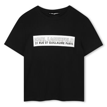 Boys Black Logo T-Shirt