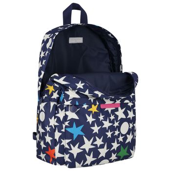 Navy Blue & White Star Backpack