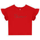 Girls Red Skirt Set, 1, hi-res