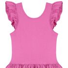 Girls Purple Ruffle Cloudia Dress, 4, hi-res
