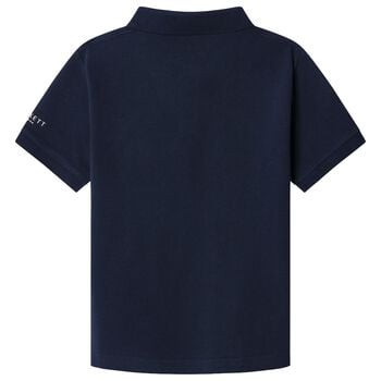 Boys Navy Blue Logo Polo Shirt