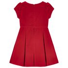 Girls Red Bow Dress, 1, hi-res