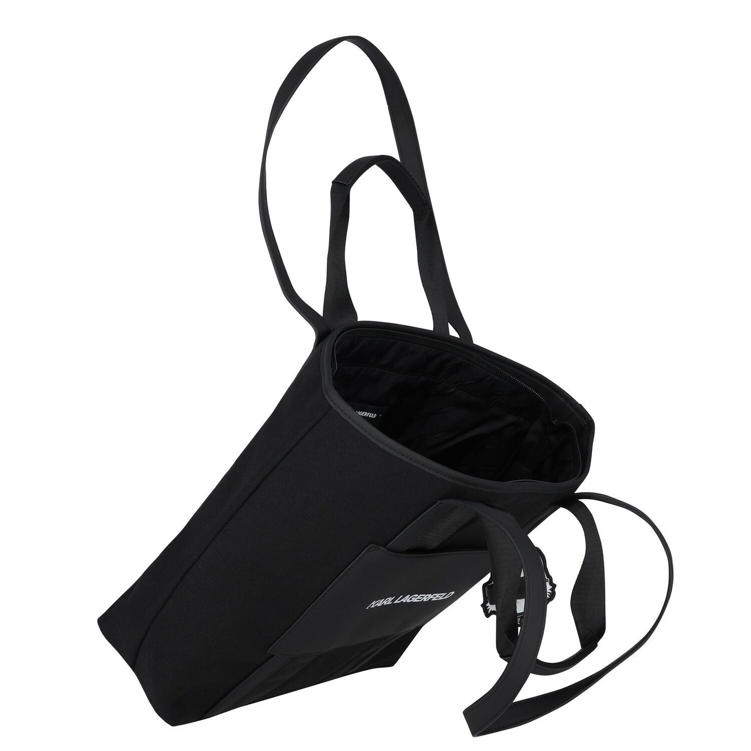 Girls Black Choupette Tote Bag, 1, hi-res image number null