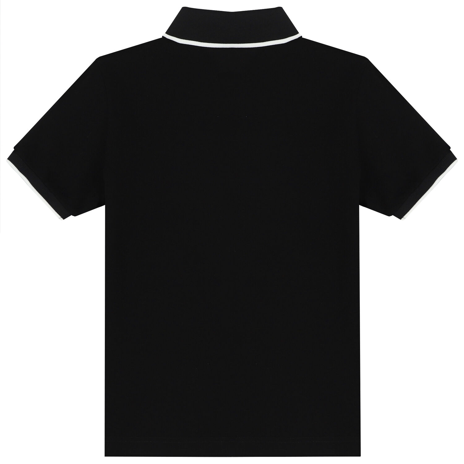 Boys Black Logo Polo Shirt, 1, hi-res image number null