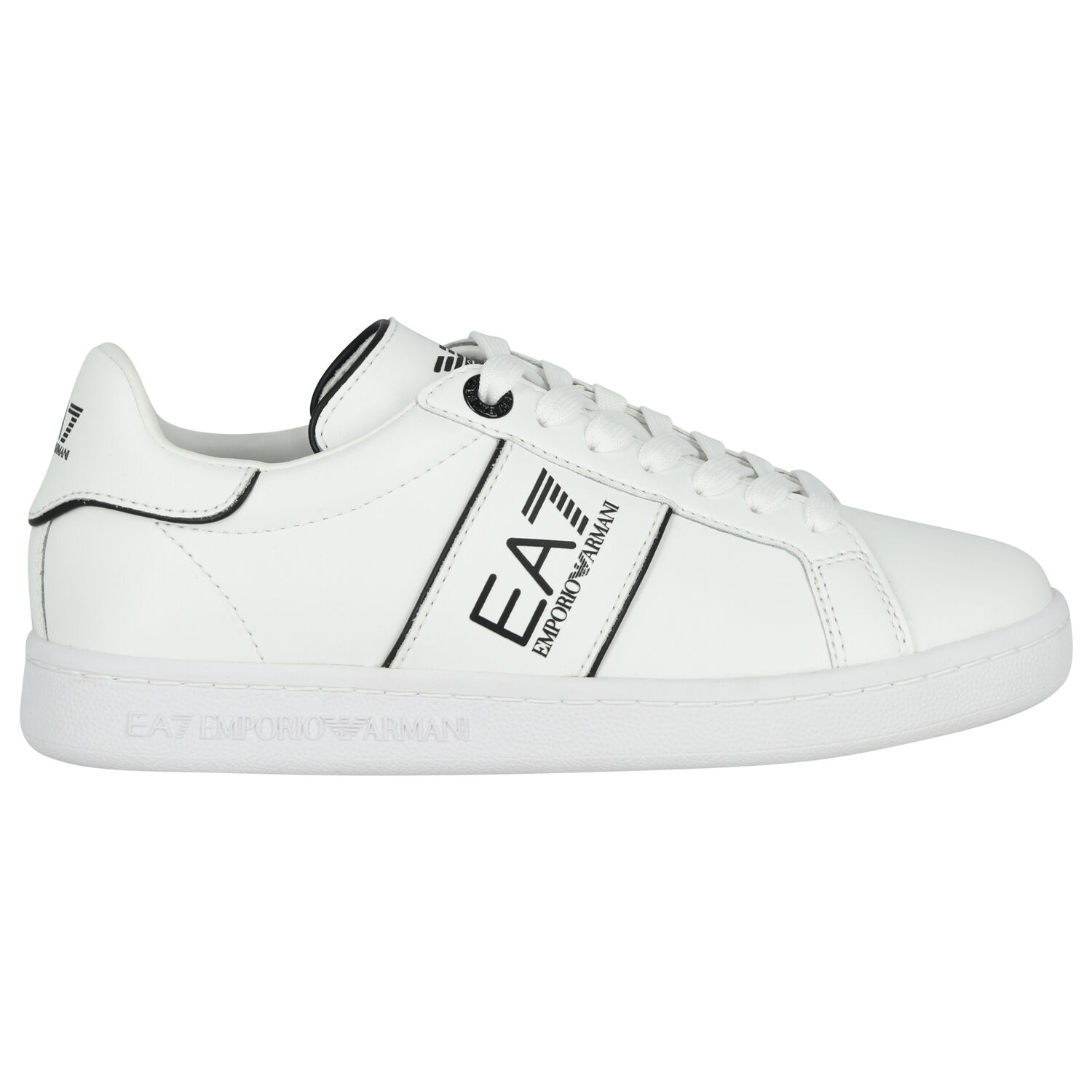 White Logo Trainers, 1, hi-res