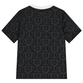 Boys Black Logo Disney T-Shirt