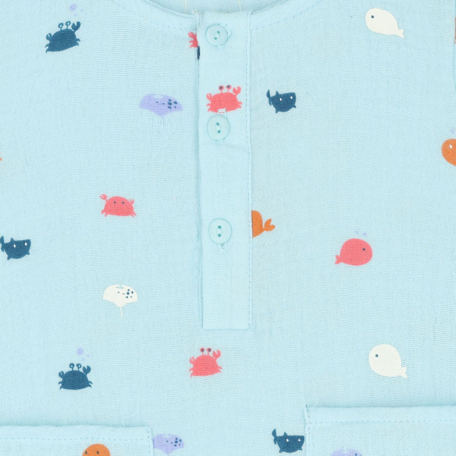 Baby Boys Blue Romper, 1, hi-res image number null